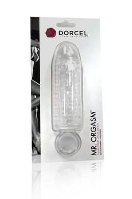 Насадка на член Dorcel Mr. Orgasm з кільцем для мошонки, ультрастімулюючий рельєф