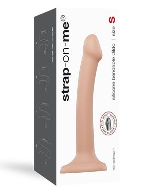 Насадка для страпона Strap-On-Me Dual Density Dildo Flesh S, диаметр 2,7см, двухслойная, гибкая