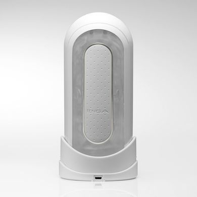 Мастурбатор Tenga Flip Zero Electronic Vibration White, змінна інтенсивність, розкладний