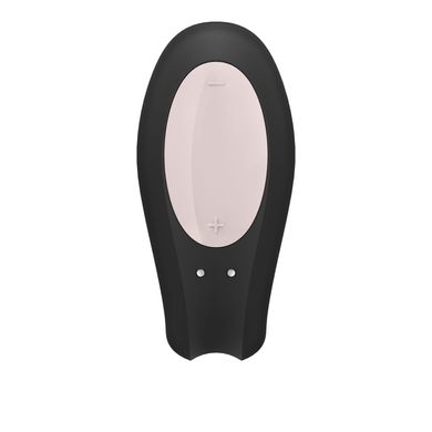 Смарт-вибратор для пар Satisfyer Double Joy Black с широким клиторальным стимулятором