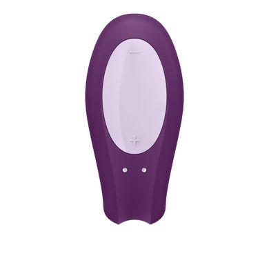 Смарт-вибратор для пар Satisfyer Double Joy Violet с широким клиторальным стимулятором