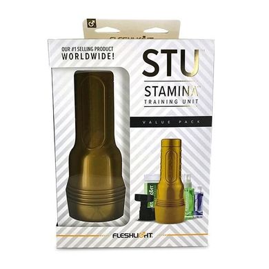 Мастурбатор Fleshlight STU Value Pack: присоска, лубрикант, очищувальний та відновлювальний засіб