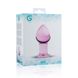 Рожева анальна пробка зі скла Gildo Pink Glass Buttplug