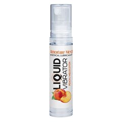 Лубрикант с эффектом вибрации Amoreane Med Liquid Vibrator Peach (10 мл)