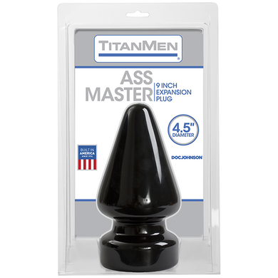 Пробка для фістінгу Doc Johnson Titanmen Tools - Butt Plug - 4.5 Inch Ass Master, діаметр 11,7 см