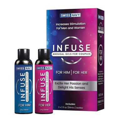 Збуджуючі гелі для пар Swiss Navy Infuse Arousal Gels for Couples 2 х 59 мл