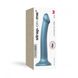 Насадка для страпона Strap-On-Me Mono Density Dildo Blue M, диам. 3,3см, однослойный силикон, гибкий