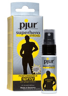 Пролонгирующий спрей pjur Superhero Strong Spray 20 ml, с экстрактом имбиря, впитывается в кожу