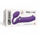 Безремневой страпон с вибрацией Strap-On-Me Vibrating Violet XL, диаметр 4,5см, пульт ДУ, регулируем