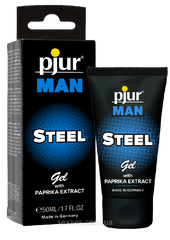 Гель для пениса стимулирующий pjur MAN Steel Gel 50 ml с экстрактом паприки и ментолом