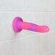 Светящийся в темноте фаллоимитатор ADDICTION Rave 8″ Glow in the Dark Dildo Pink Purple, 20,3 см