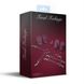 Набір для БДСМ 3 в 1 Feral Feelings BDSM Kit 3 Burgundy, burgundy, наручники, поножі, хрестовина