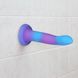 Светящийся в темноте фаллоимитатор ADDICTION Rave 8″ Glow in the Dark Dildo Blue Purple, 20,3 см