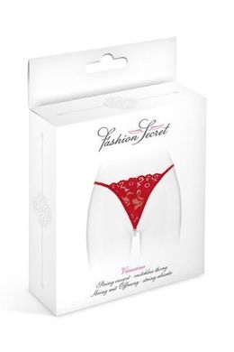 Трусики-стрінги з перловою ниткою Fashion Secret VENUSINA Red