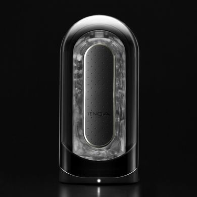 Мастурбатор Tenga Flip Zero Electronic Vibration Black, изменяемая интенсивность, раскладной