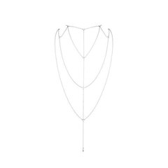 Цепочка для спины Bijoux Indiscrets Magnifique Back and Cleavage Chain - Silver, украшение для тела