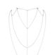 Цепочка для спины Bijoux Indiscrets Magnifique Back and Cleavage Chain - Silver, украшение для тела