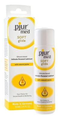 Силіконовий лубрикант pjur MED Soft glide 100 мл з олією жожоба для дуже сухої та чутливої шкіри