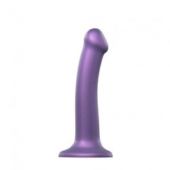 Насадка для страпона Strap-On-Me Mono Density Dildo Violet M, диам. 3,3см, однослойный силикон