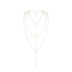 Цепочка для спины Bijoux Indiscrets Magnifique Back and Cleavage Chain - Gold, украшение для тела