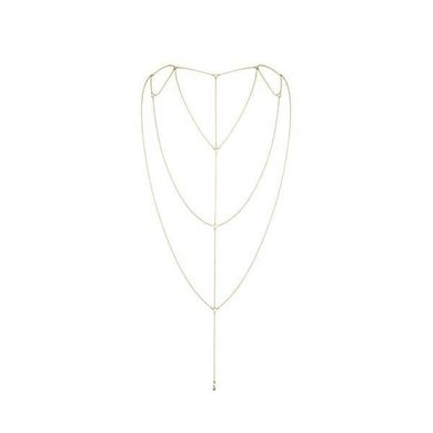 Цепочка для спины Bijoux Indiscrets Magnifique Back and Cleavage Chain - Gold, украшение для тела