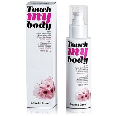 Масажний гель і лубрикант 2-в-1 Love To Love TOUCH MY BODY Cherry Blossom (100 мл) зволожуючий