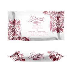 Женские очищающие салфетки для тела и лица Desire by Swiss Navy Feminine Wipes 25 шт