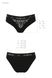 Трусики з широкою гумкою і мереживом Passion PS001 PANTIES black, size L