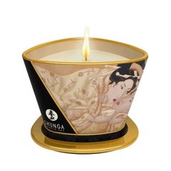 Масажна свічка Shunga Massage Candle – Vanilla Fetish (170 мл) з афродизіаками