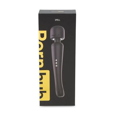 Вібромасажер Wand з трьома насадками Pornhub Spell Wand Set, потужний