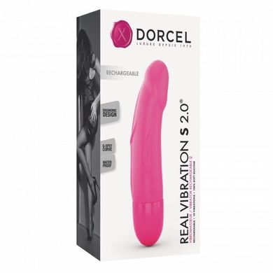 Вибратор Dorcel Real Vibration S Magenta 2.0, диам 3,7см, перезаряжаемый, для точки G