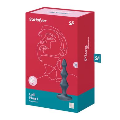 Анальный стимулятор-бусины с двумя моторами Satisfyer Lolli-Plug 1 Dark teal