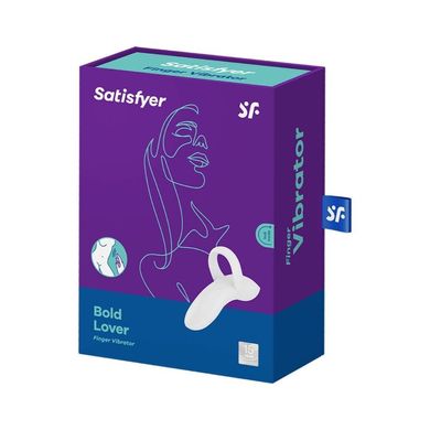 Вибратор на палец Satisfyer Bold Lover White, гибкий