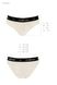 Трусики з широкою гумкою і мереживом Passion PS001 PANTIES ecru, size S