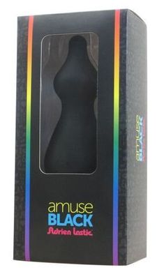 Анальная пробка Adrien Lastic Amuse Big Black (L) с двумя переходами, макс. диаметр 4,4см