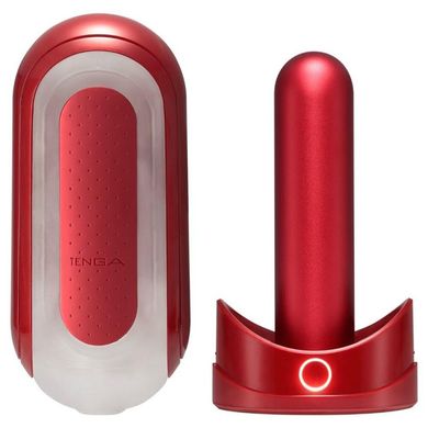 Мастурбатор із нагрівачем Tenga Flip Zero Red + Flip Warming Set