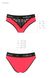 Трусики з широкою гумкою і мереживом Passion PS001 PANTIES red/black, size L