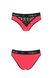 Трусики з широкою гумкою і мереживом Passion PS001 PANTIES red/black, size M