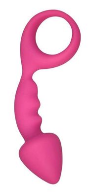 Анальная пробка Adrien Lastic Budy Pink со стимулирующей ножкой, макс. диаметр 2,5см