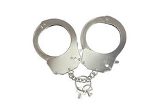 Наручники металеві Adrien Lastic Handcuffs Metallic (поліцейські)