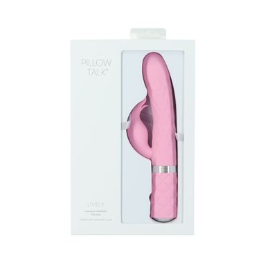 Роскошный вибратор Pillow Talk Lively Pink с кристаллом Сваровски для точки G, подарочная упаковка