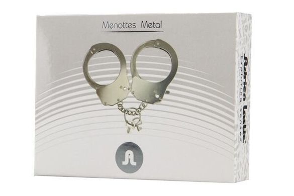 Наручники металлические Adrien Lastic Handcuffs Metallic (полицейские)