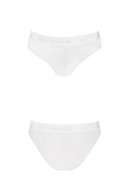 Трусики з широкою гумкою і мереживом Passion PS001 PANTIES white, size L