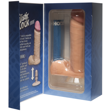 Фаллоимитатор Doc Johnson The Realistic Cock 8 inch White - ULTRASKYN, Vack-U-Lock, диаметр 5,1см