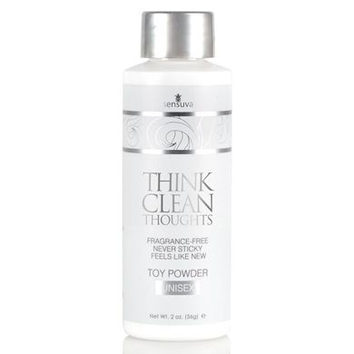 Пудра для ухода за игрушками Sensuva Think Clean Thoughts Toy Powder 2 fl.oz.