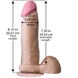 Фаллоимитатор Doc Johnson The Realistic Cock 8 inch White - ULTRASKYN, Vack-U-Lock, диаметр 5,1см