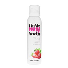 Масажна піна Love To Love TICKLE MY BODY Strawberry (150 мл) зволожуюча