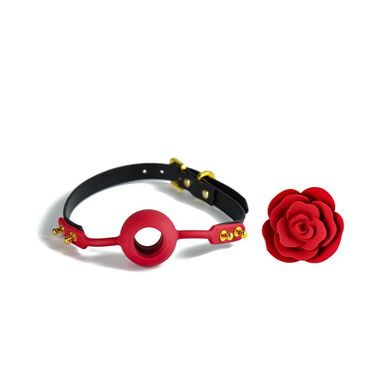 Роскошный кляп в виде розы Zalo - Rose Ball Gag, двойное использование