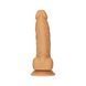 Фаллоимитатор ADDICTION Dual Density Silicone Dildo Caramel 8″, присоска, диаметр 4,3 см, вибропуля