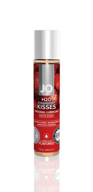 Лубрикант на водній основі System JO H2O — Strawberry Kiss (30 мл) без цукру, рослинний гліцерин